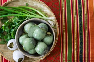 Baked Seasoned Eggs from Laos (Khai Being)